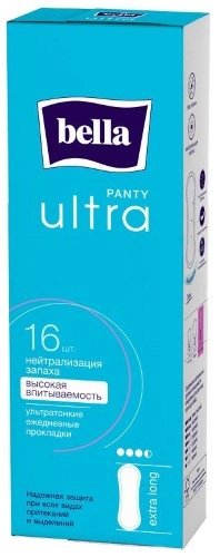 Bella panty ultra extra long Прокладки ежедневные, прокладки ежедневные, 16 шт. фото