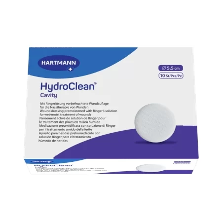 Hydroclean Cavity Повязка гидроактивная для заживления ран во влажной среде, 5.5 см, повязка стерильная, 10 шт, круглая фото