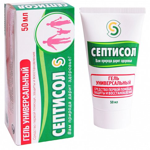 Септисол, гель для местного применения, 50 мл, 1 шт, универсальный фото