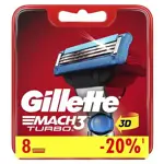 Gillette Mach3 Turbo Сменные кассеты, 8 шт. фото