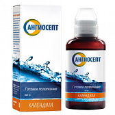 Ополаскиватель Ангиосепт, раствор для полоскания полости рта, 200 мл, 1 шт, календула фото