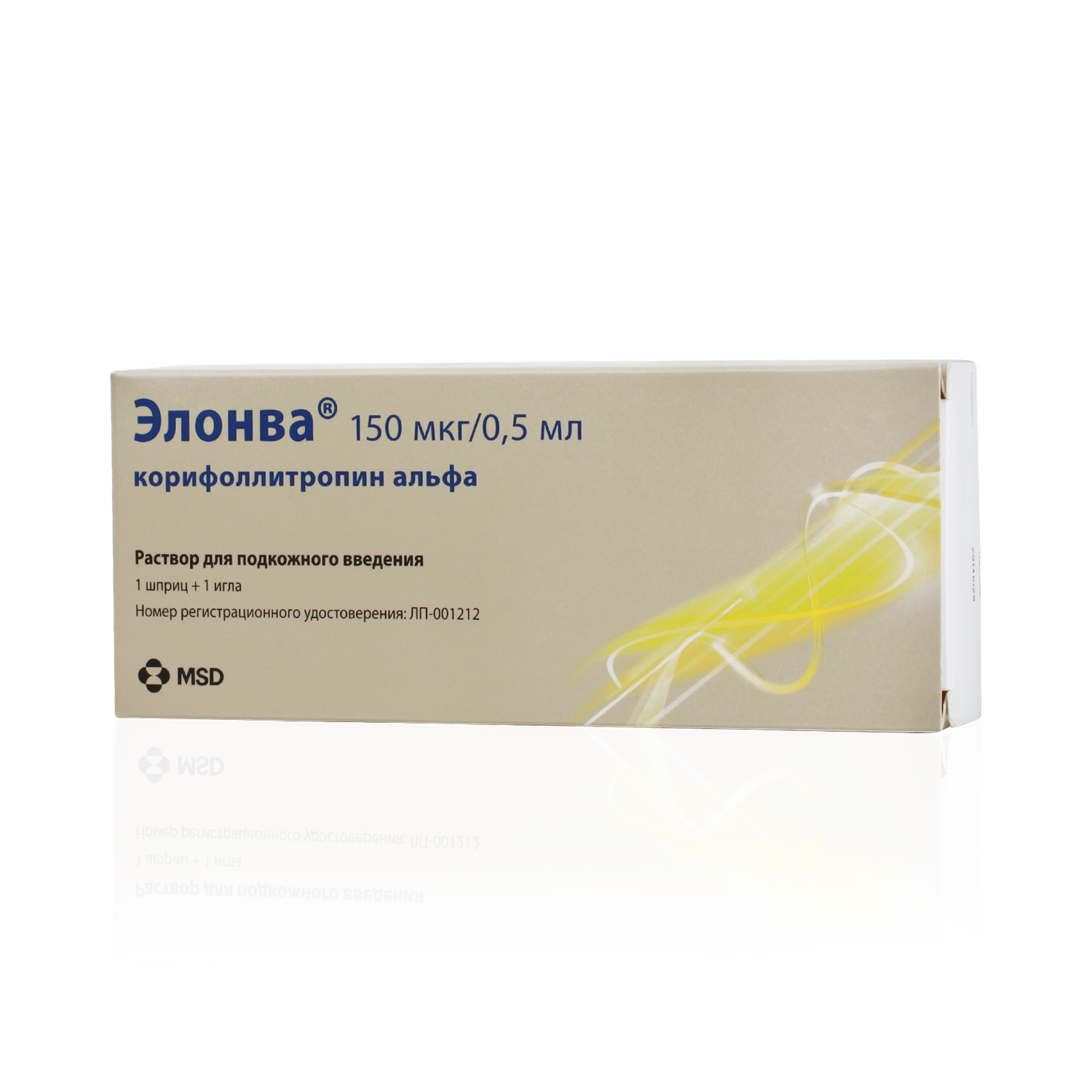 Элонва, 150 мкг/0.5 мл, раствор для подкожного введения, 0.5 мл, 1 шт. фото