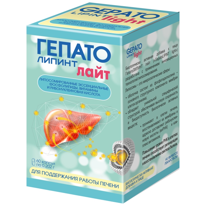 Гепатолипинт Лайт, 202 мг, капсулы, 60 шт. фото