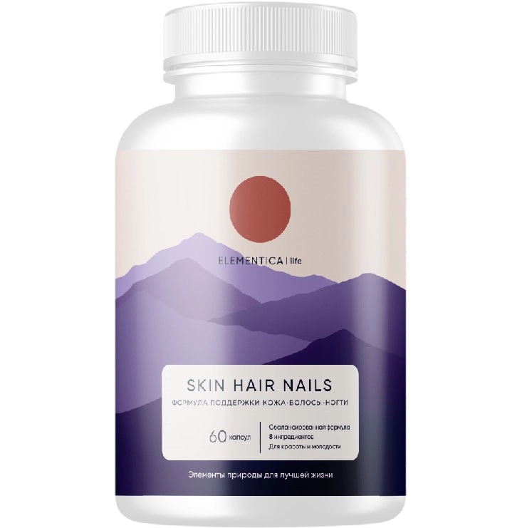 Elementica Формула поддержки кожа волосы ногти, капсулы, 60 шт. фото