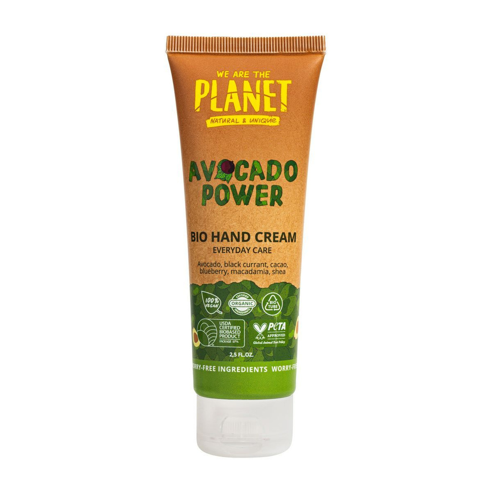 We are the Planet Avocado power Крем для рук ежедневный уход, крем, 75 мл, 1 шт. фото
