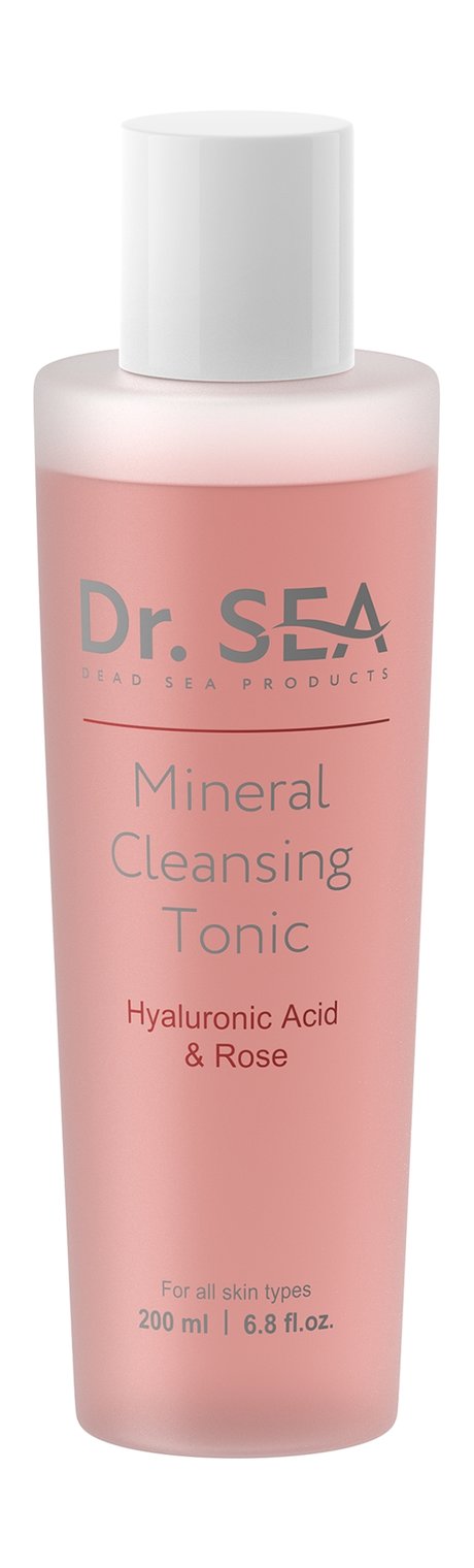 Dr. Sea Тоник для лица очищающий минеральный, 200 мл, 1 шт, с гиалуроновой кислотой и экстрактом розы фото