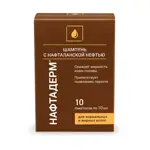 Нафтадерм шампунь, шампунь, 10 мл, 10 шт, с нафталанской нефтью фото
