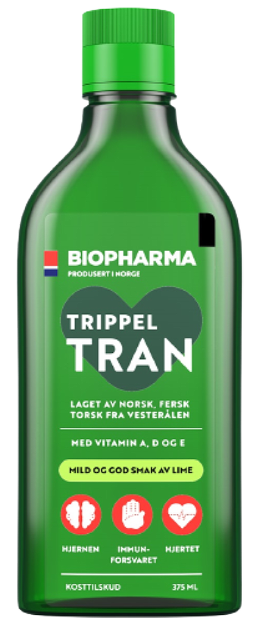 Biopharma Триппл тран рыбий жир из печени арктической трески, жидкость для приема внутрь, 1 шт, лайм фото