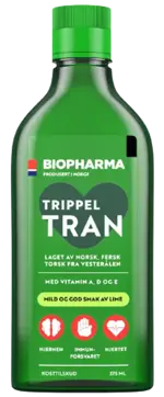 Biopharma Триппл тран рыбий жир из печени арктической трески, жидкость для приема внутрь, 1 шт, лайм фото