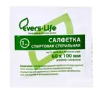 Evers Life Салфетка спиртовая антисептическая, 60 мм х 100 мм, салфетки стерильные, 1 шт. фото 