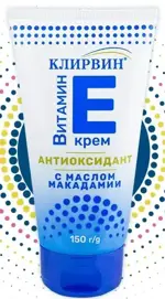 Клирвин антиоксидантный с витамином Е и маслом макадамии, крем, 150 г, 1 шт. фото