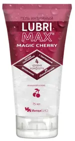 Lubrimax magic cherry  гель интимный, гель интимный, 75 мл, 1 шт. фото