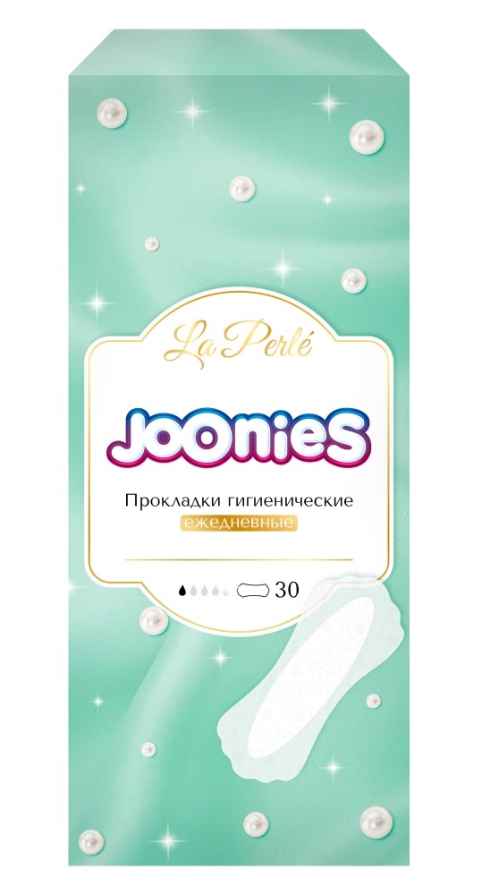 Joonies La Perle Прокладки ежедневные гигиенические женские, прокладки гигиенические, 30 шт. фото