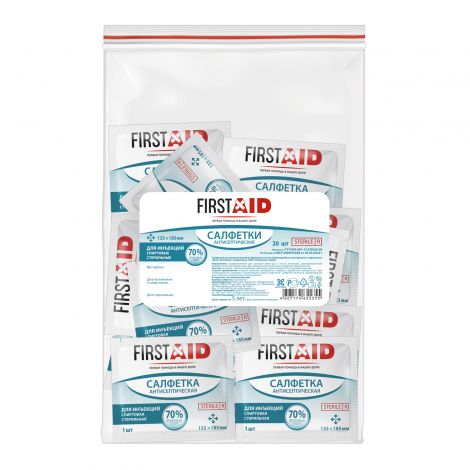 Ферстэйд Cалфетки антисептические спиртовые, 135х185мм, салфетки стерильные, 20 шт. фото