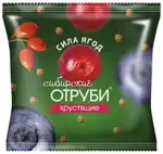 Отруби Сибирские хрустящие Сила ягод, гранулы, 100 г, 1 шт. фото