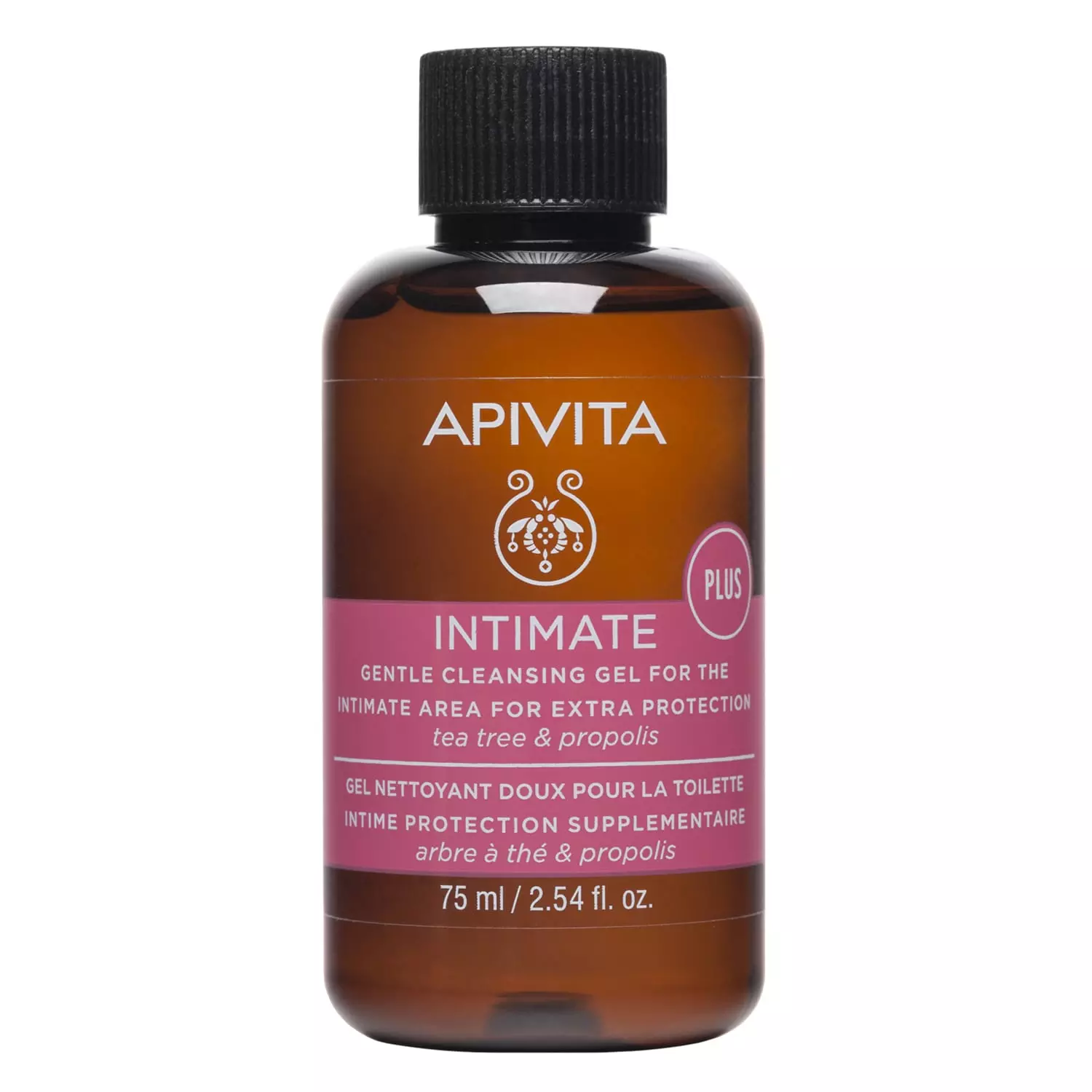 Apivita Intimate Гель мягкий для интимной гигиены, гель, 75 мл, 1 шт, чайное дерево + прополис фото