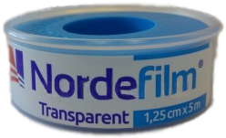 Nordeplast Nordefilm Transparent Classic Пластырь медицинский фиксирующий тканевый, 1.25 см х 500 см, пластырь медицинский, 1 шт. фото