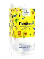 Амелия Пеленки впитывающие, 60 см х 90 см, 5 шт, для детей фото