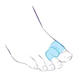 Тривес Перегородка межпальцевая с кольцами на 1-й и 2-й пальцы, р. L, 1 шт, арт. СТ-54.2 фото