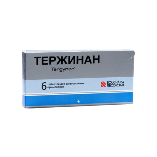 Тержинан, таблетки вагинальные, 6 шт. фото