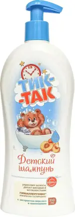 Тик-Так экстракт персика и пантенол, шампунь детский, 350 мл, 1 шт. фото