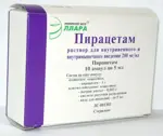 Пирацетам, 200 мг/мл, раствор для внутривенного и внутримышечного введения, 5 мл, 10 шт. фото