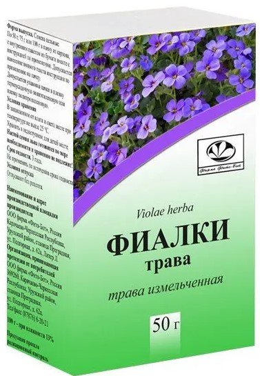 Фиалки трава, сырье растительное измельченное, 50 г, 1 шт. фото