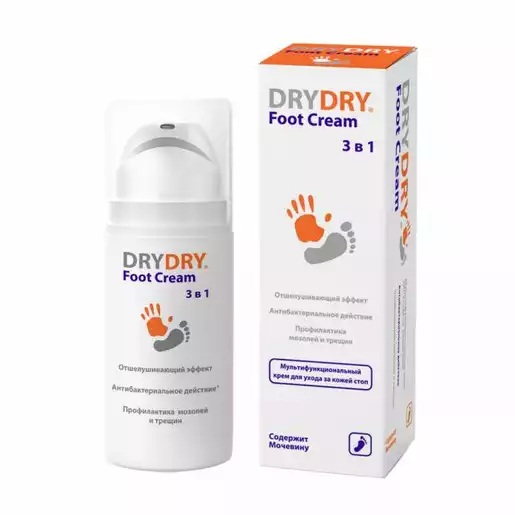 Dry Dry Foot Cream Крем для ног мультифункциональный, крем для ног, 100 мл, 1 шт. фото