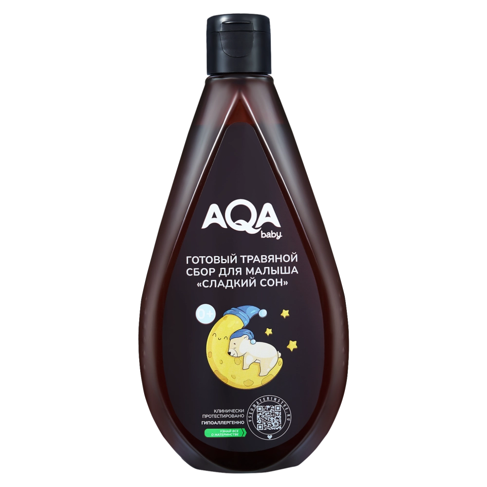 Aqa baby травяной сбор готовый для малыша сладкий сон, средство для купания, 400 мл, 1 шт. фото