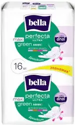 Bella perfecta ultra Green maxi, прокладки гигиенические, 16 шт. фото