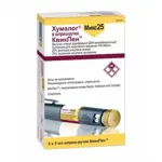 Хумалог Микс 25, 100 МЕ/мл, суспензия для подкожного введения, 3 мл, 5 шт, в шприц-ручках КвикПен фото