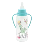 Lubby Бутылочка с ручками и силиконовой соской, 250 мл, 1 шт, 0+ мес, арт. 15200 фото 2