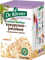 Доктор Кернер Хлебцы кукурузно-рисовые, хлебцы, 100 г, 1 шт, прованские травы фото