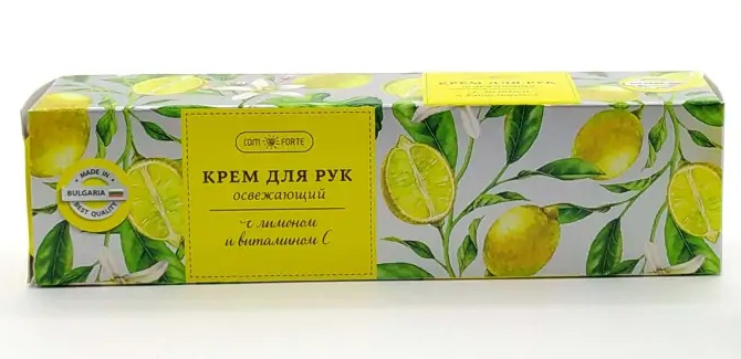 ComForte Крем для рук освежающий, крем для рук, 50 мл, 1 шт, с лимоном и витамином C фото