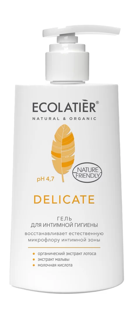 Ecolatier Delicate Гель для интимной гигиены, гель, 250 мл, 1 шт, с экстрактом лотоса фото