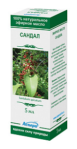 Масло эфирное Сандал, масло эфирное, 5 мл, 1 шт. фото