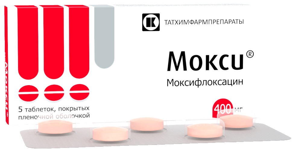 Мокси, 400 мг, таблетки, покрытые пленочной оболочкой, 5 шт. фото