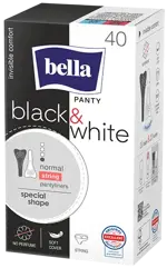 Bella Panty slim Black&White, прокладки ежедневные, 40 шт. фото