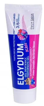 Эльгидиум Kids, паста гелевая зубная, 50 мл, 1 шт, красные ягоды, 2-6 лет фото 