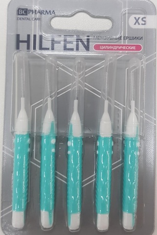 Hilfen Ершики межзубные циллиндрические, XS, 5 шт. фото