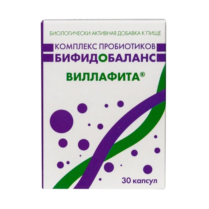 Виллафита Комплекс пробиотиков бифидобаланс, капсулы, 30 шт. фото