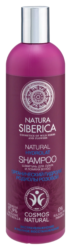 Natura Siberica hydrolat шампунь для сухих и ломких волос, шампунь, 400 мл, 1 шт. фото