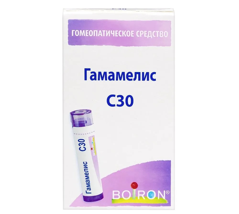 Гамамелис С30, гранулы гомеопатические, 4 г, 1 шт. фото