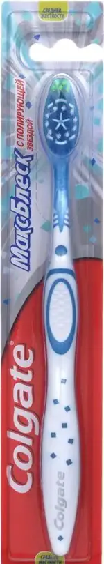 Colgate Зубная щетка Макс Блеск, 1 шт, средней жесткости фото