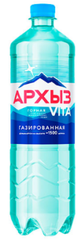 Архыз Vita Вода минеральная, вода минеральная, 1 л, 1 шт, газированная фото