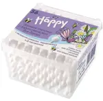 Bella Baby Happy Ватные палочки с ограничителем, ватные палочки, 56 шт, с ромашкой, подорожником и Д-пантенолом фото