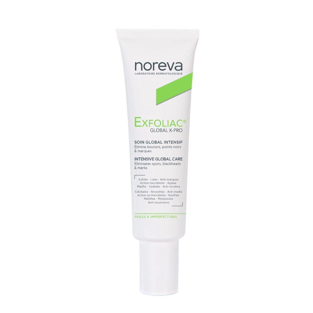 Noreva exfoliac global x-pro крем против несовершенств, крем для лица, 30 мл, 1 шт. фото
