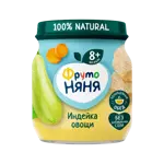 Фрутоняня детское пюре, пюре, 100 г, 1 шт, индейка + овощи фото
