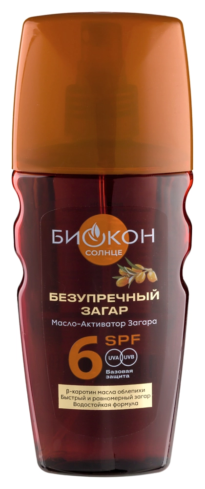 Биокон Масло-активатор загара SPF6, 160 мл, 1 шт. фото