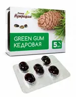 Доктор Нутришин Смолка жевательная кедровая Green gum, 0.8 г, резинка жевательная, 5 шт. фото
